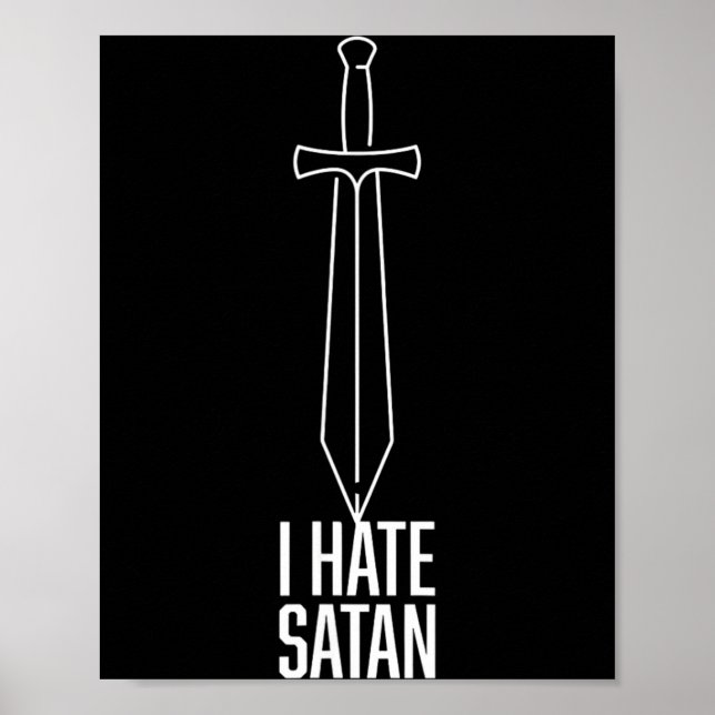 Poster Eu Odeio Satanás (Frente)