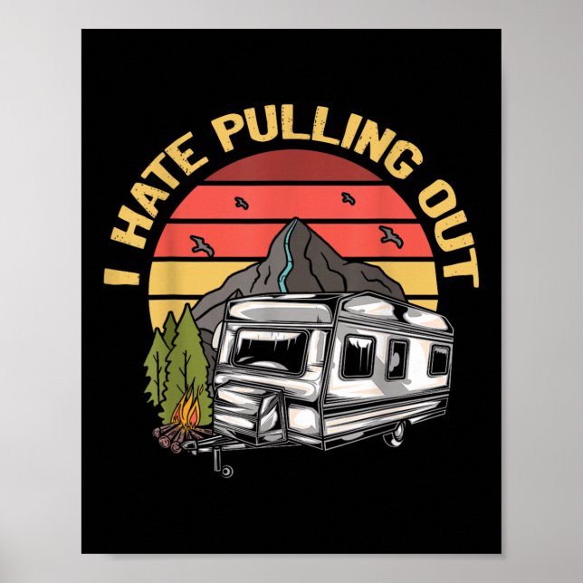 Poster Eu Odeio Tirar - Caminhão de Camping Retrô Diverti (Frente)