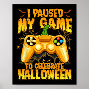 Poster Eu Pausar Meu Jogo Para Celebrar Jogo De Vídeo De
