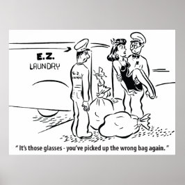 Poster Eu peguei um saco errado, Piada de lavanderia, Vin
