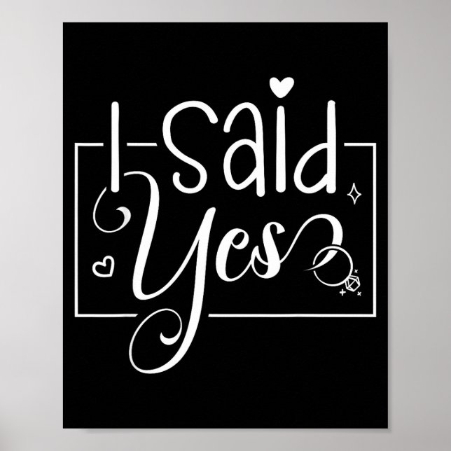 Poster Eu Perguntei Eu Disse Sim Revelação de Noivado Anú (Frente)