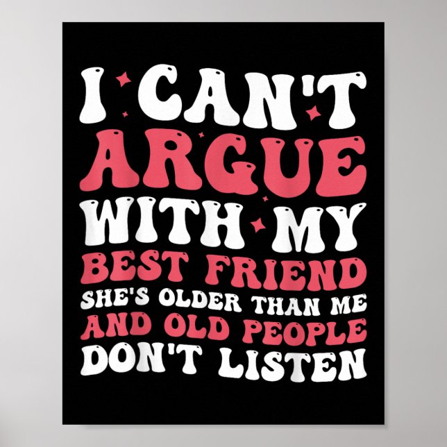 Poster Eu posso 'não discutir com minha melhor amiga  (Frente)