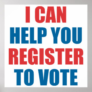POSTER EU POSSO AJUDÁ-LO A REGISTRAR-SE PARA VOTAR