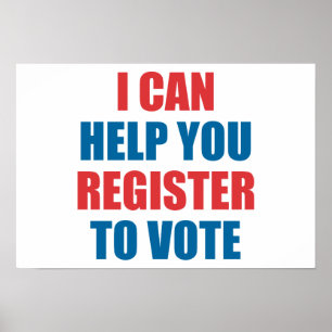 PÓSTER EU POSSO AJUDÁ-LO A REGISTRAR-SE PARA VOTAR