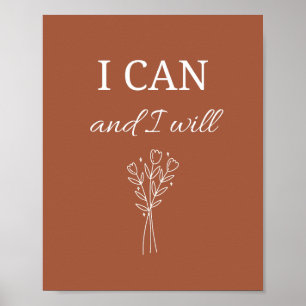 Poster Eu posso e vou inspirar