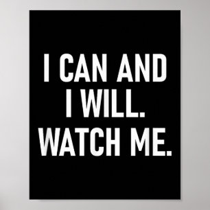Poster Eu Posso E Vou Me Ver, Inspirador, Positivo Quo