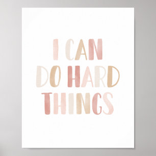 Poster Eu Posso Fazer Coisas Difíceis Decoração de Berçár