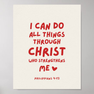 Poster Eu Posso Fazer Todas As Coisas, Philippians 4:13
