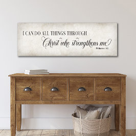 Poster Eu posso fazer tudo através da arte do Cristo