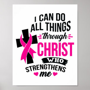 Poster Eu Posso Fazer Tudo Através Do Cancer De Mama Cris