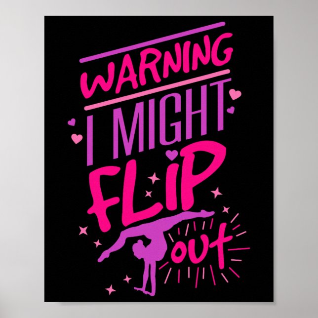 Poster Eu Posso Ficar Louco Ginástica Divertida Academia  (Frente)