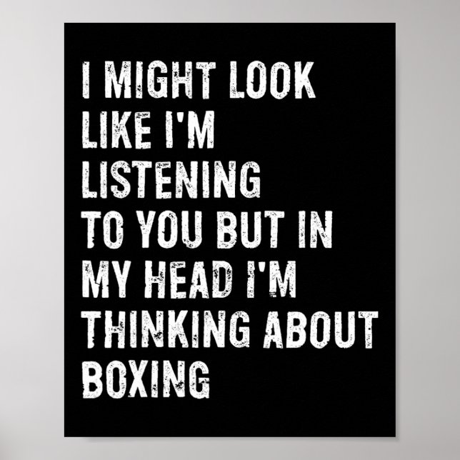 Poster Eu posso parecer que estou ouvindo "Engraçado Boxi (Frente)