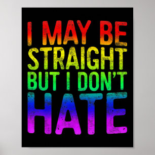 Poster Eu Posso Ser Hétero Mas Não Odeio o Orgulho Lgbt P