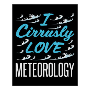 Póster Eu Pouco Adoro Meteorologia Meteorologista