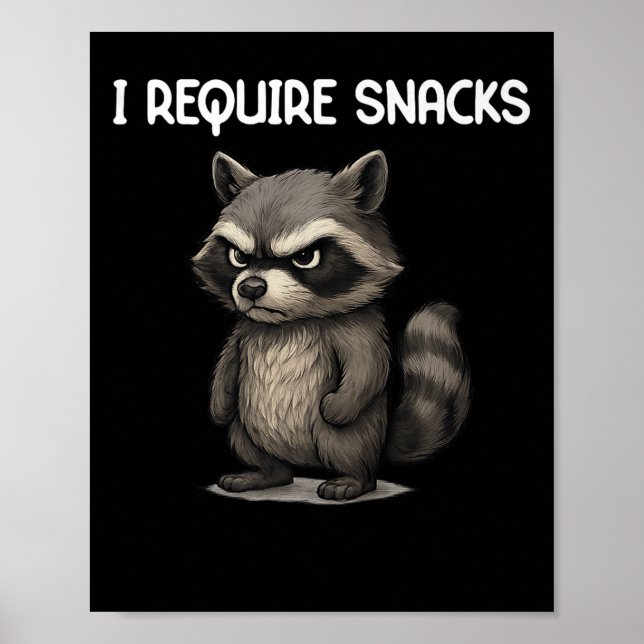 Poster Eu Preciso De Snacks Engraçados Com O Snack-Meme D (Frente)