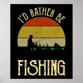 Poster Eu Preferencialmente A Pescar