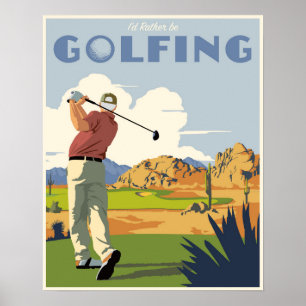 Poster Eu preferencialmente golfing