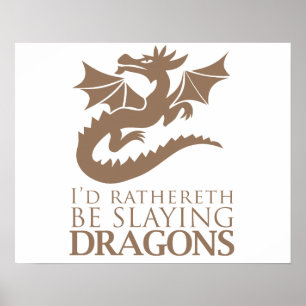 Póster Eu Preferia Ser Dragões.