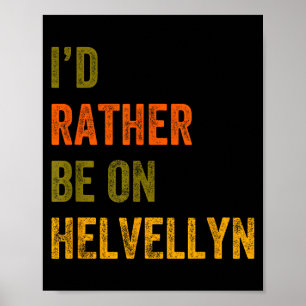 Poster Eu Preferiria Estar No Lago da Montanha Helvellyn