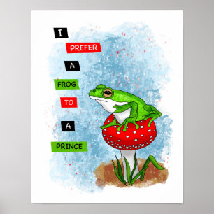 Poster Eu prefiro uma Sapo a um príncipe   TRABALHO DE AR