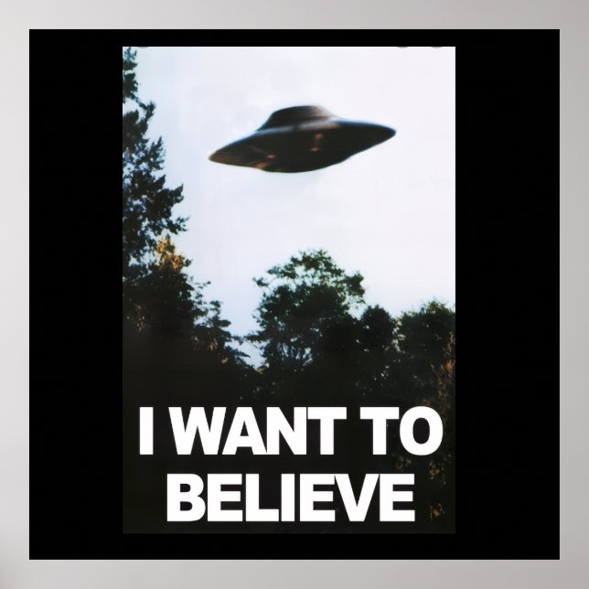 Poster Eu quero acreditar (Frente)