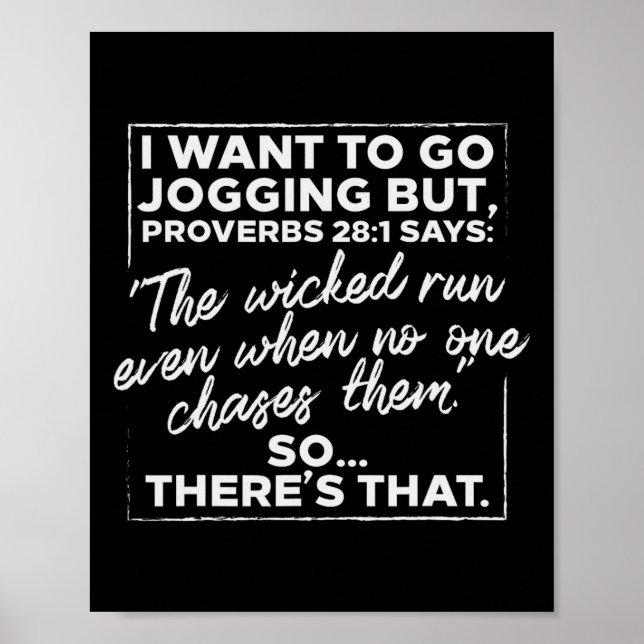 Poster Eu Quero Ir Corrida Mas Proverbs Engraçado Corrend (Frente)