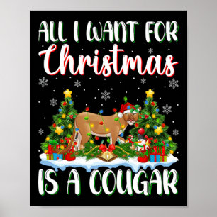 Poster Eu Quero O Natal É Uma Luz De Árvore De Quente