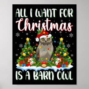 Poster Eu Quero Para O Natal É Uma Árvore De Pássaros De 