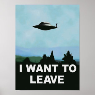 Poster Eu quero UFO da estar-licença, aliens poster, tev