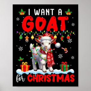 Poster Eu Quero Um Capuz Para Papais noeis De Natal Que G