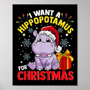 Poster Eu Quero Um Hippopotamus Para O Natal