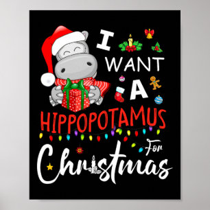 Poster Eu Quero Um Hippopotamus Para Papais noeis De Pija