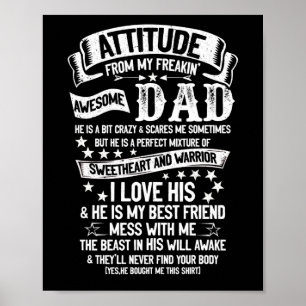 Poster Eu Recebo Minha Atitude Do Meu Pai Incrível