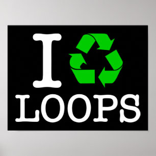 Póster Eu recicl laços
