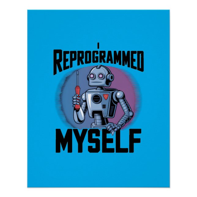 Póster Eu Reprogramei A Minha Arte Digital2 (Frente)