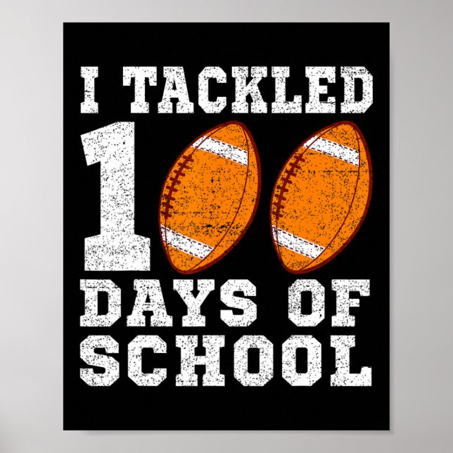Poster Eu Resolvi 100 Dias De Futebol Escolar 100 Dias De (Frente)
