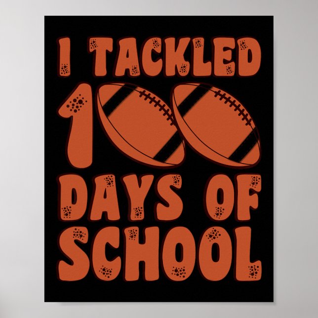 Poster Eu Resolvi 100 Dias De Futebol Escolar Para Rapaze (Frente)