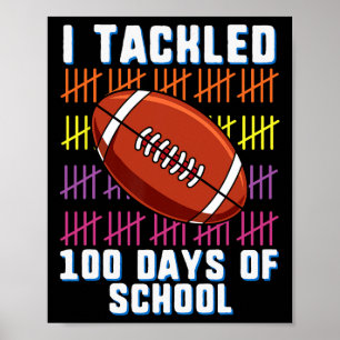 Poster Eu Resolvi 100 Dias De Jovens De Futebol Escolar 1