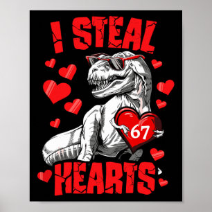 Poster Eu Roubo 67 Corações Dia dos Namorados 67 Meme 6 7