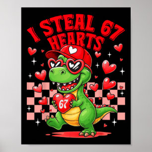 Poster Eu Roubo 67 Corações Dia dos Namorados 67 Meme 6 7