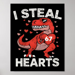 Poster Eu Roubo 67 Corações Dia dos Namorados 67 Meme 6 7