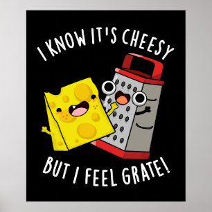 Poster Eu sei que é barato, mas sinto-me grata-escura BG