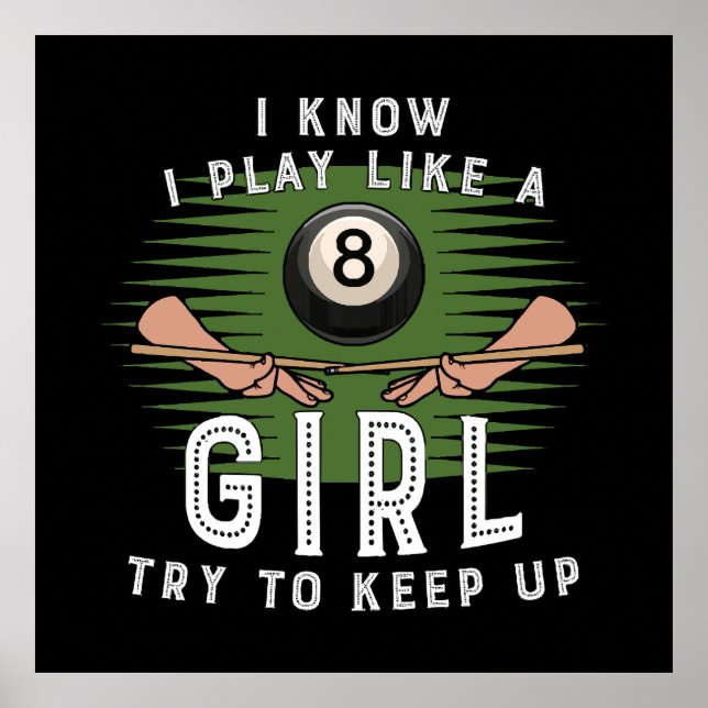 Poster Eu Sei Que Eu Brinco Como Uma Garota Tentando Cont (Frente)