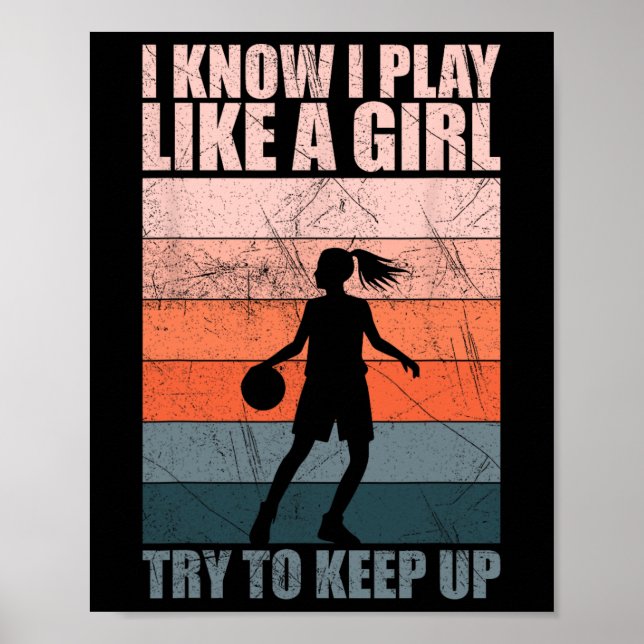 Poster Eu sei que eu jogo como uma garota, tente acompanh (Frente)