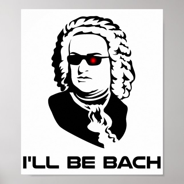 Poster Eu serei Johann Sebastian Bach (Frente)