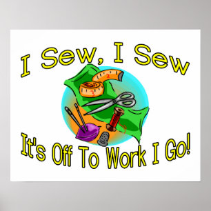 Póster Eu Sew me Sew