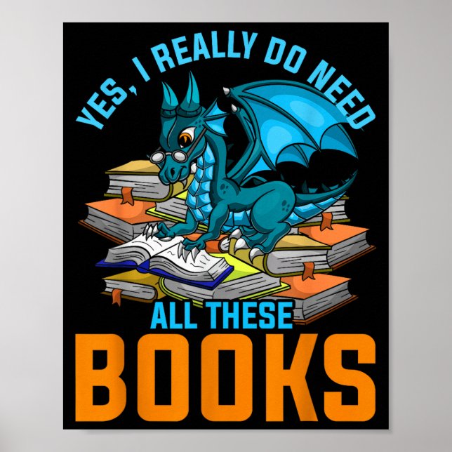 Poster Eu Sim Preciso De Todos Os Livros Dragão (Frente)