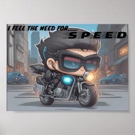 Poster Eu sinto a necessidade, a necessidade de velocidad