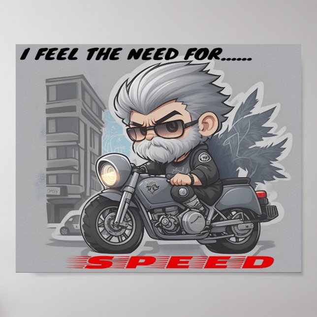 Poster Eu sinto a necessidade, a necessidade de velocidad (Frente)