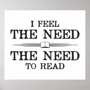 Póster Eu sinto a necessidade de ler